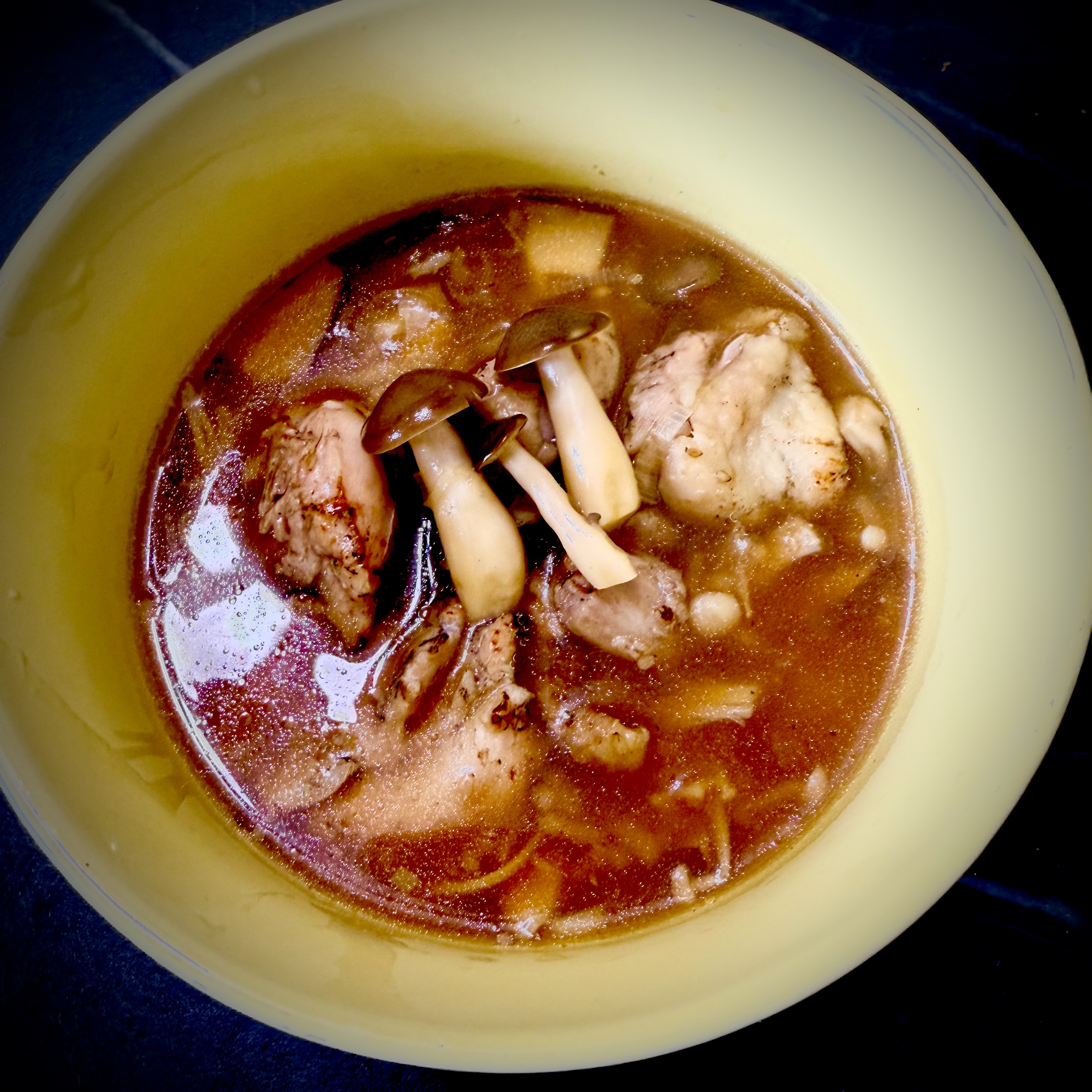 うま汁鳥雑炊の生姜仕立て