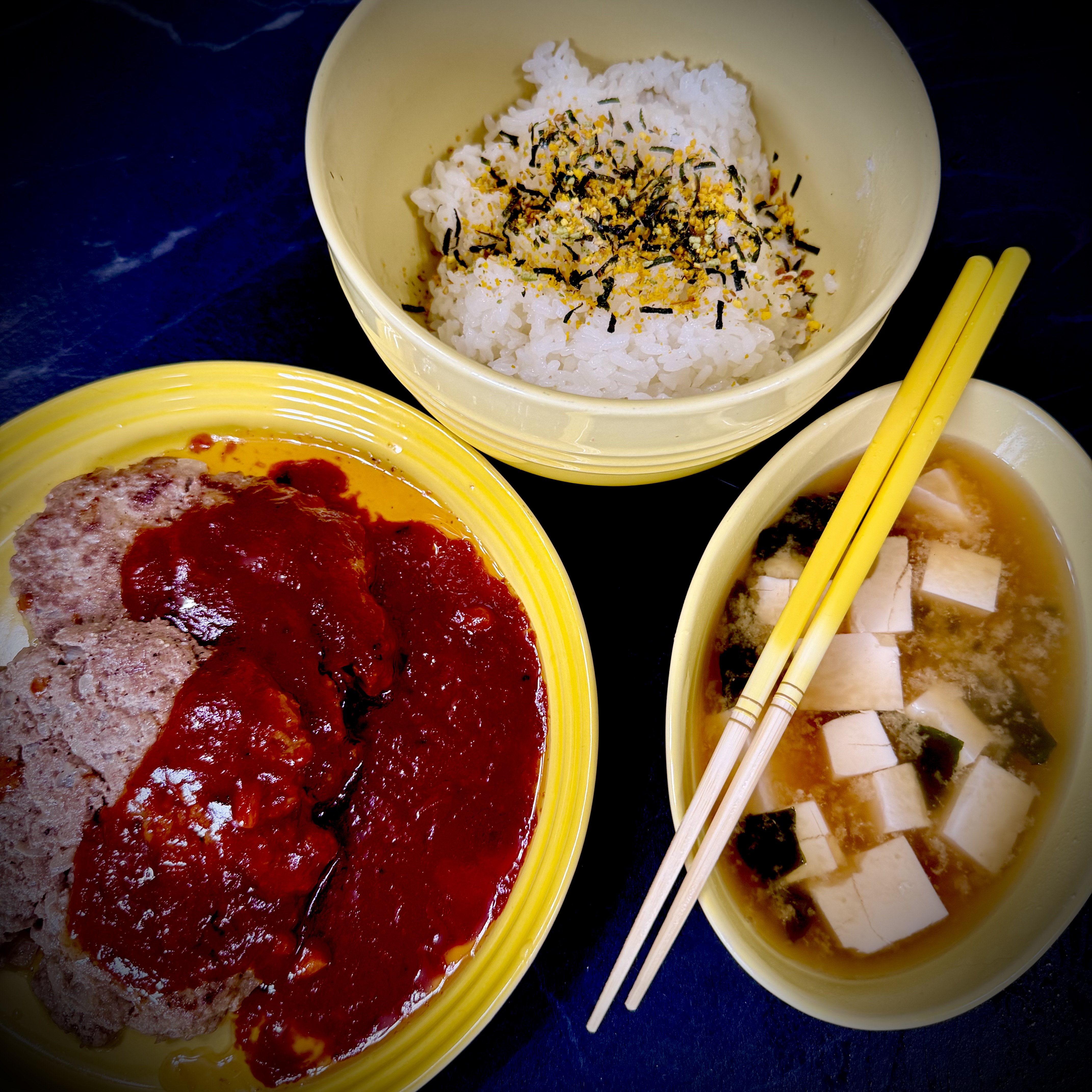 自家製ハンバーグのウスターケチャップソース