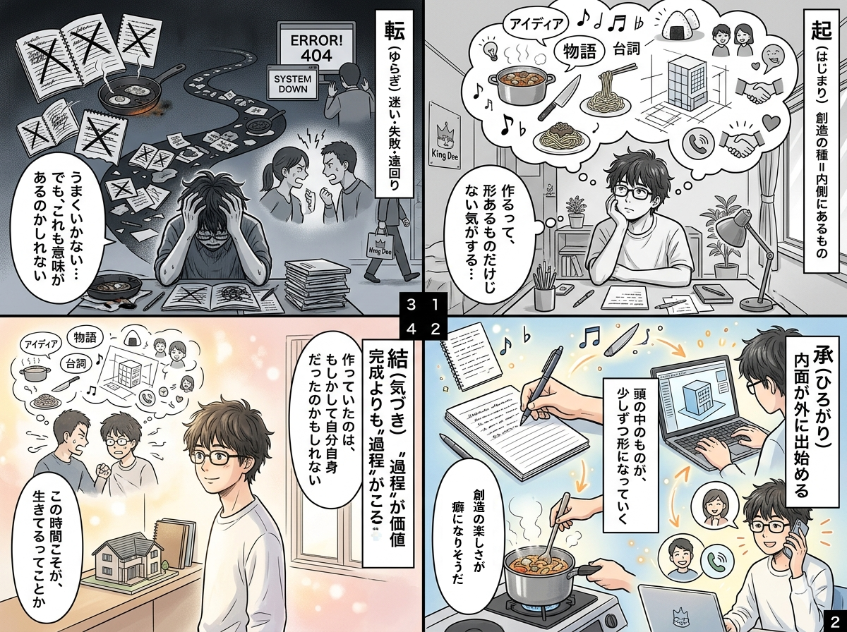 Creation is a journey - Visual