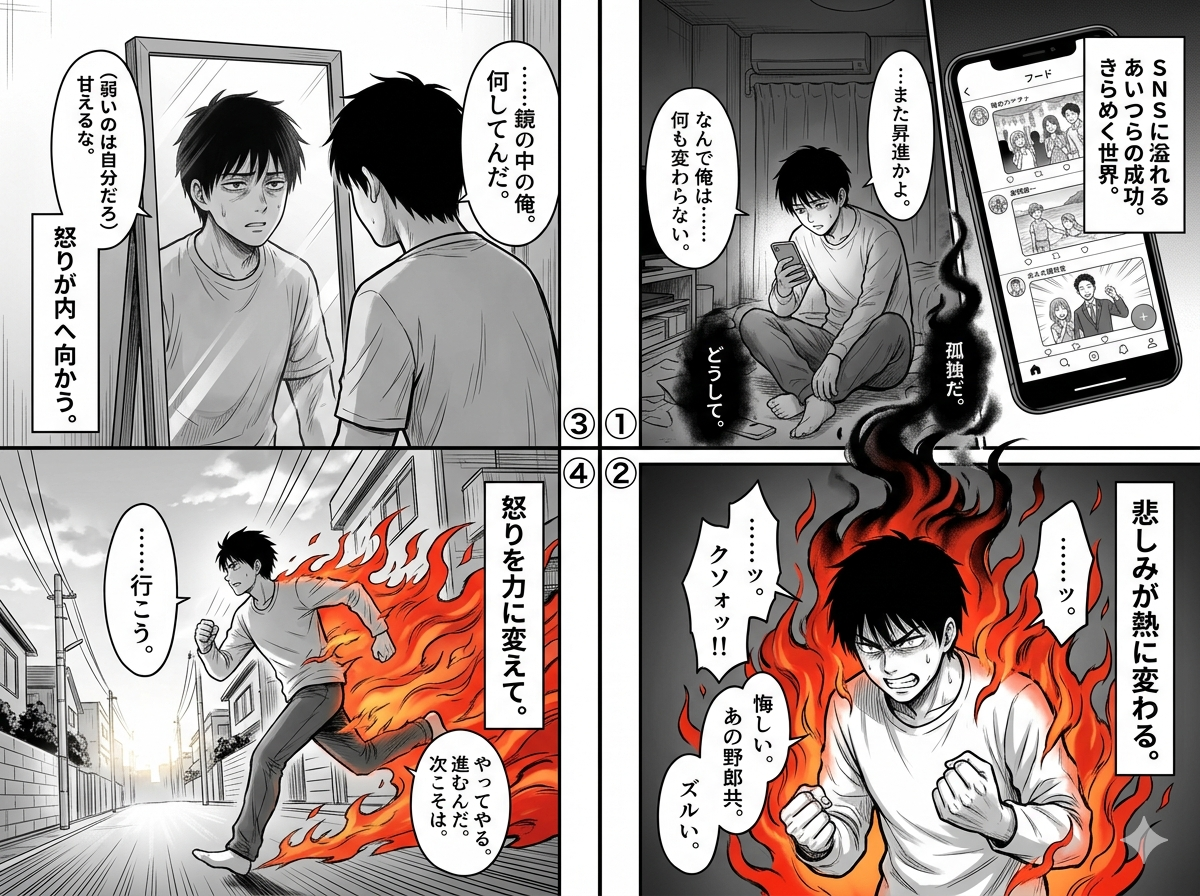 Turn anger, Move forward. - Visual